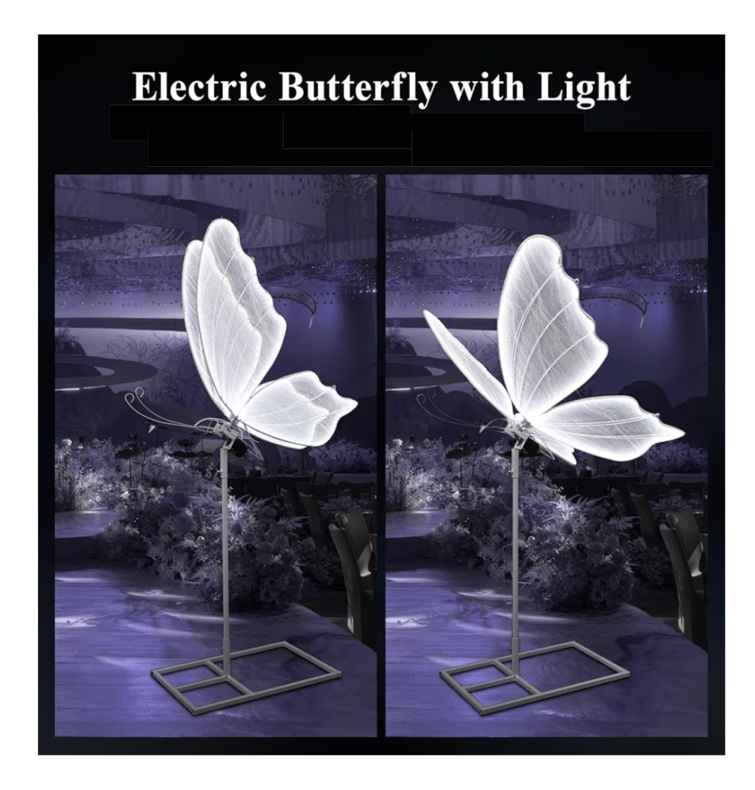 3-Foot Illuminated Butterfly Décor