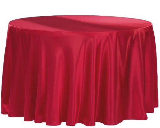 Polyester & Lamour Satin Linens-Round