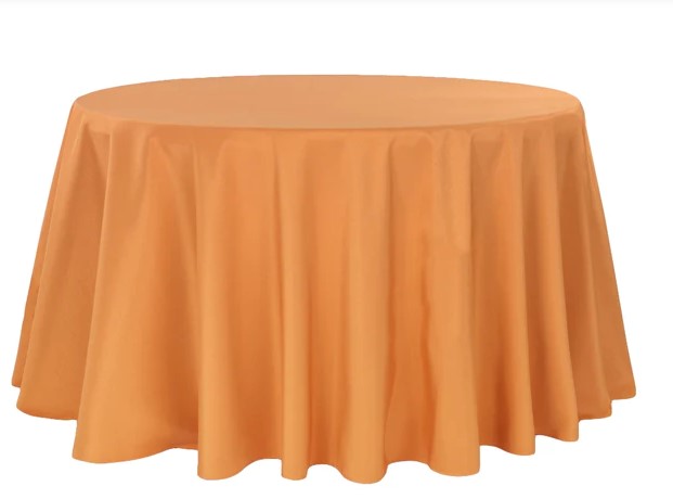 Polyester & Lamour Satin Linens-Round