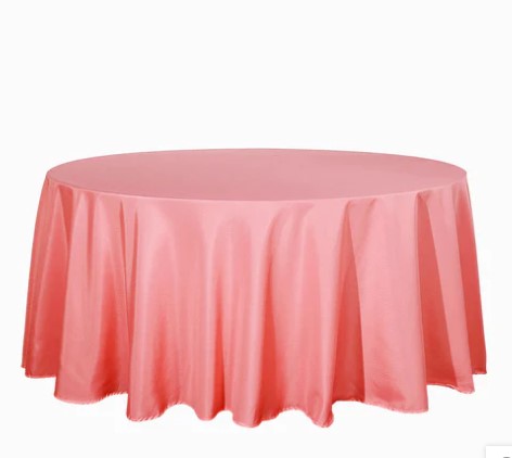 Polyester & Lamour Satin Linens-Round