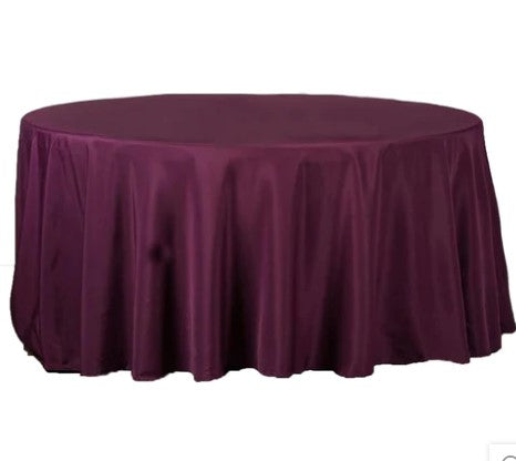 Polyester & Lamour Satin Linens-Round