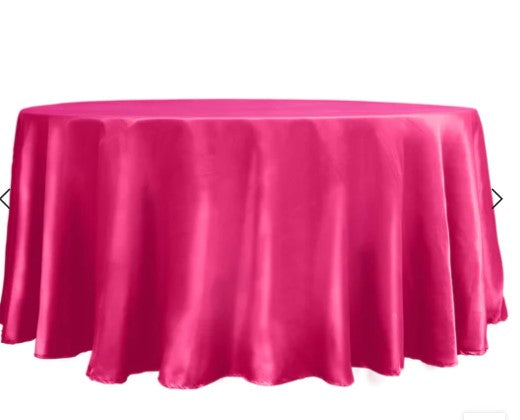 Polyester & Lamour Satin Linens-Round