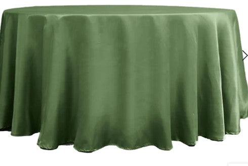 Polyester & Lamour Satin Linens-Round