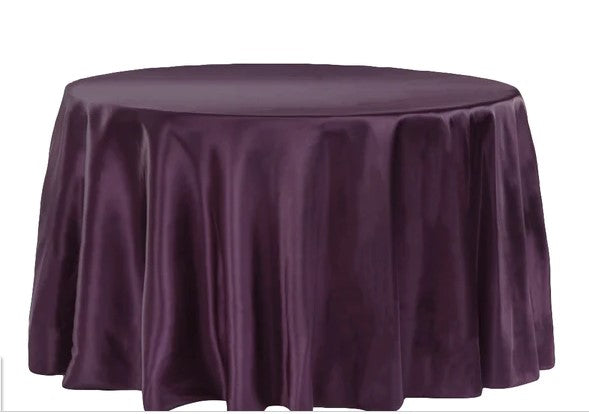 Polyester & Lamour Satin Linens-Round