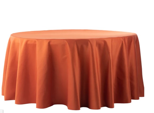 Polyester & Lamour Satin Linens-Round