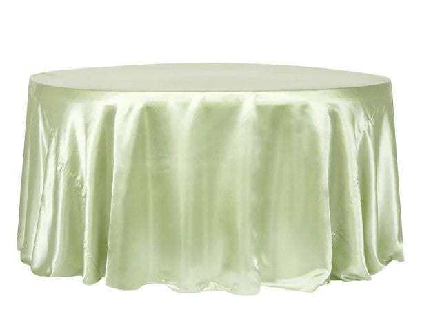 Polyester & Lamour Satin Linens-Round