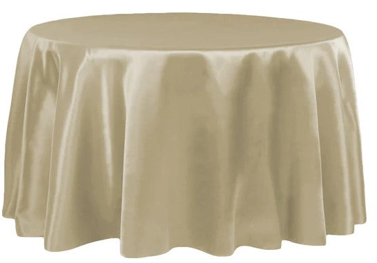 Polyester & Lamour Satin Linens-Round