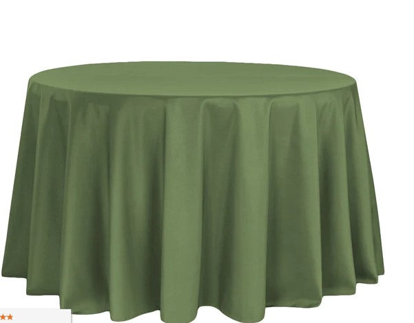 Polyester & Lamour Satin Linens-Round