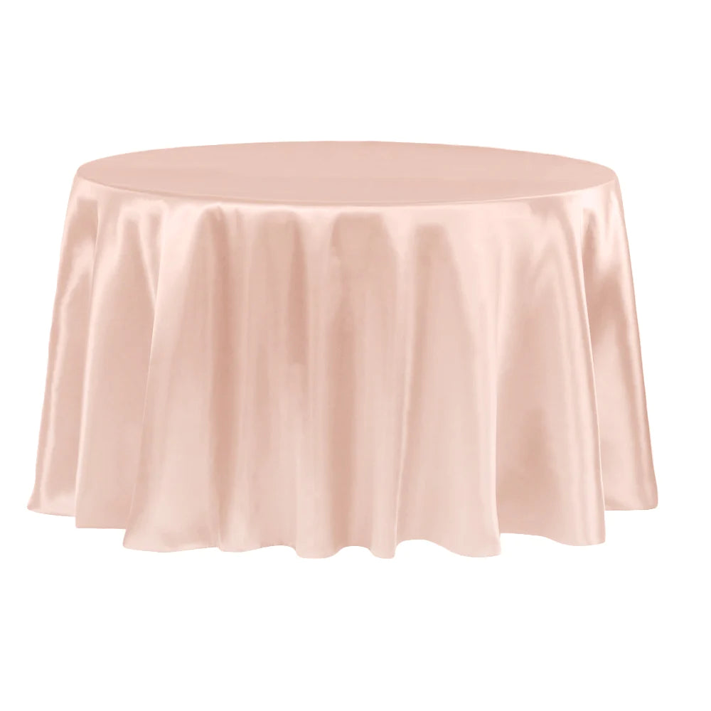 Polyester & Lamour Satin Linens-Round