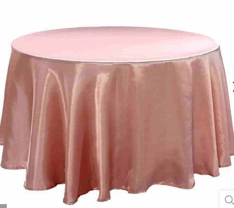 Polyester & Lamour Satin Linens-Round