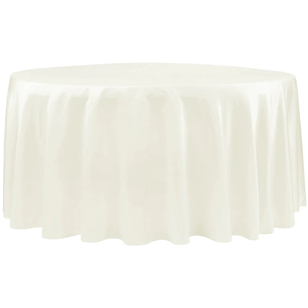 Polyester & Lamour Satin Linens-Round