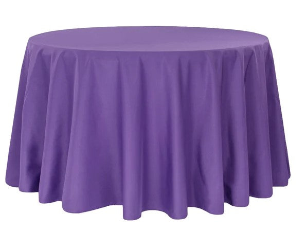 Polyester & Lamour Satin Linens-Round