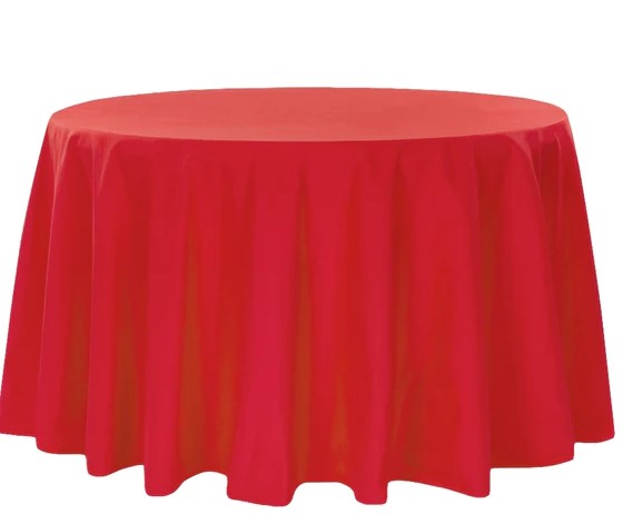 Polyester & Lamour Satin Linens-Round