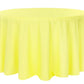 Polyester & Lamour Satin Linens-Round