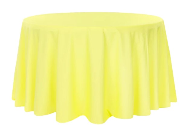 Polyester & Lamour Satin Linens-Round