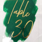 Table Numbers