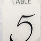 Table Numbers