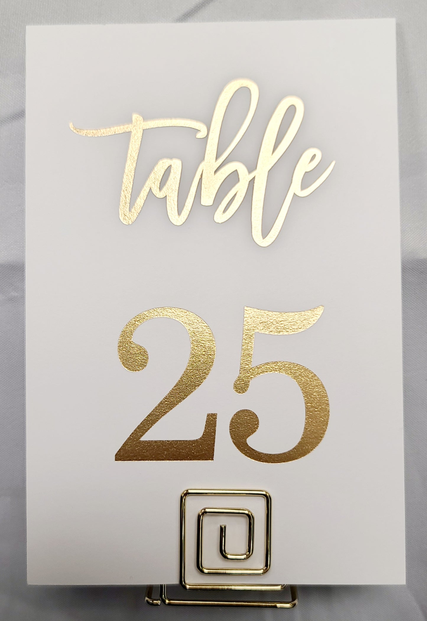 Table Numbers