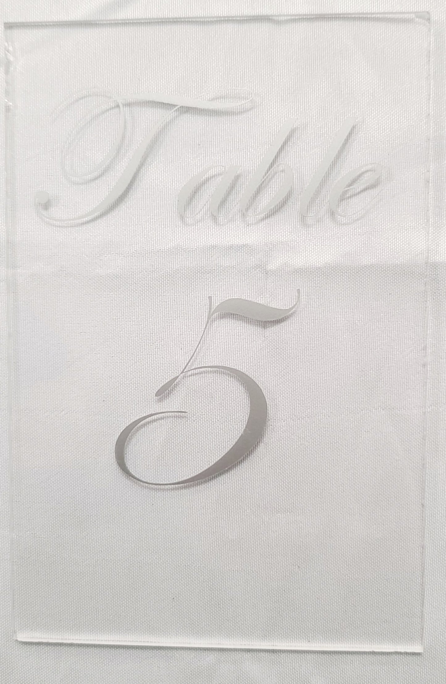 Table Numbers