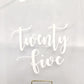 Table Numbers