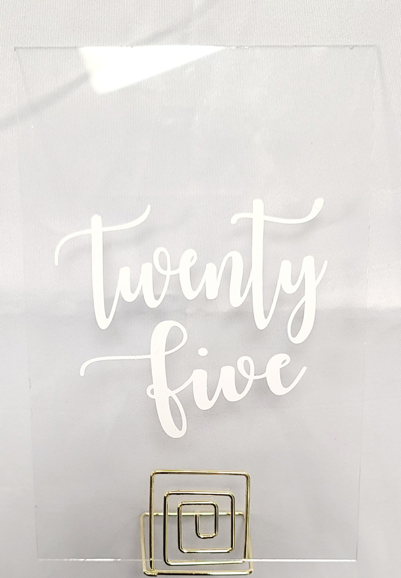 Table Numbers