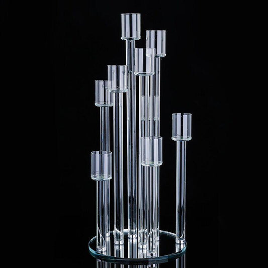 9 Arm Crystal Candlelabra